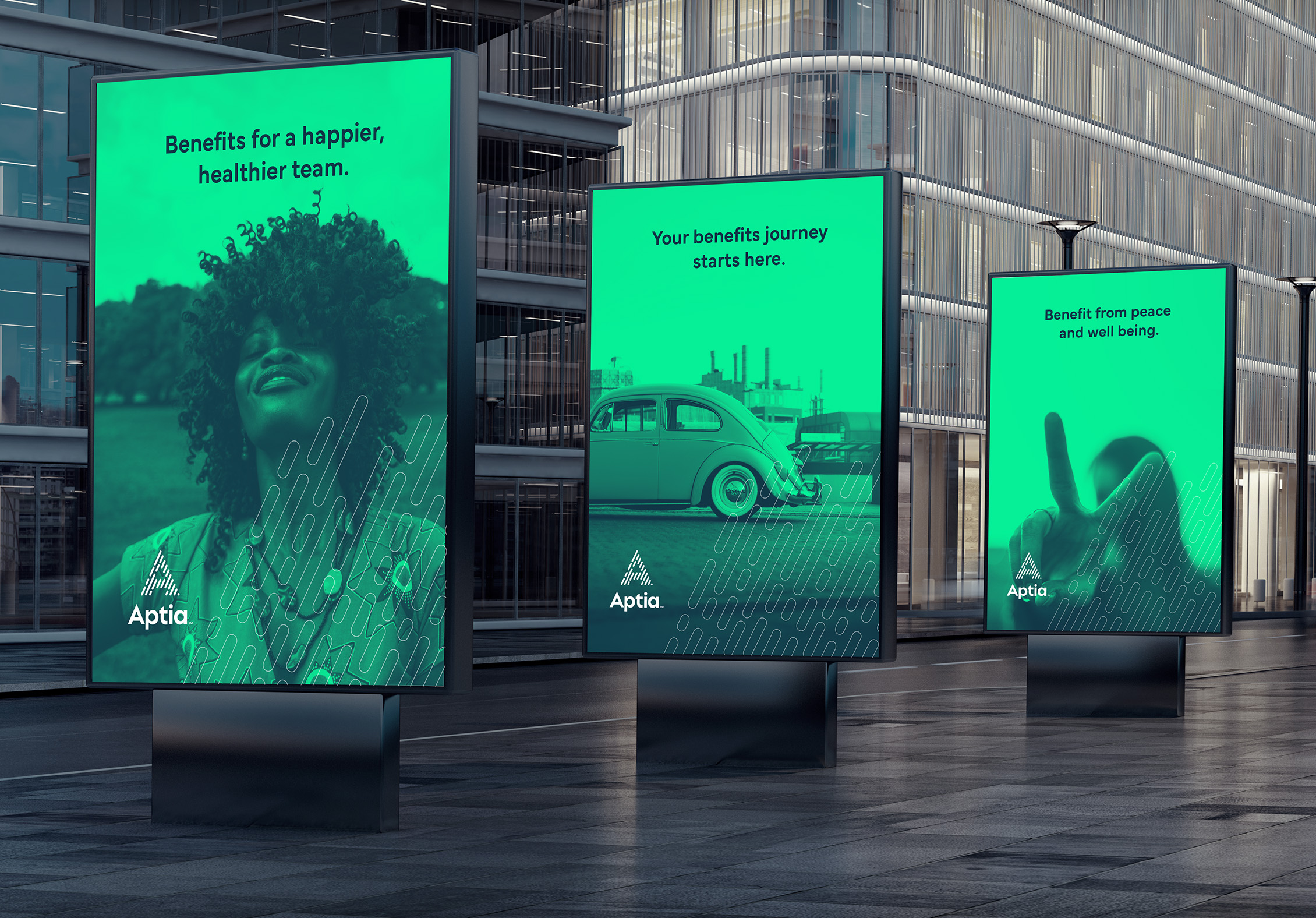 Aptia brand on desktop