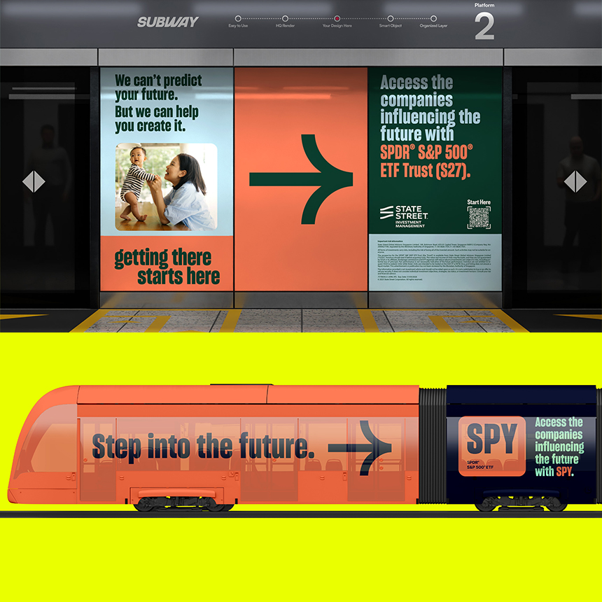 State Street SPY campaign OOH adverts