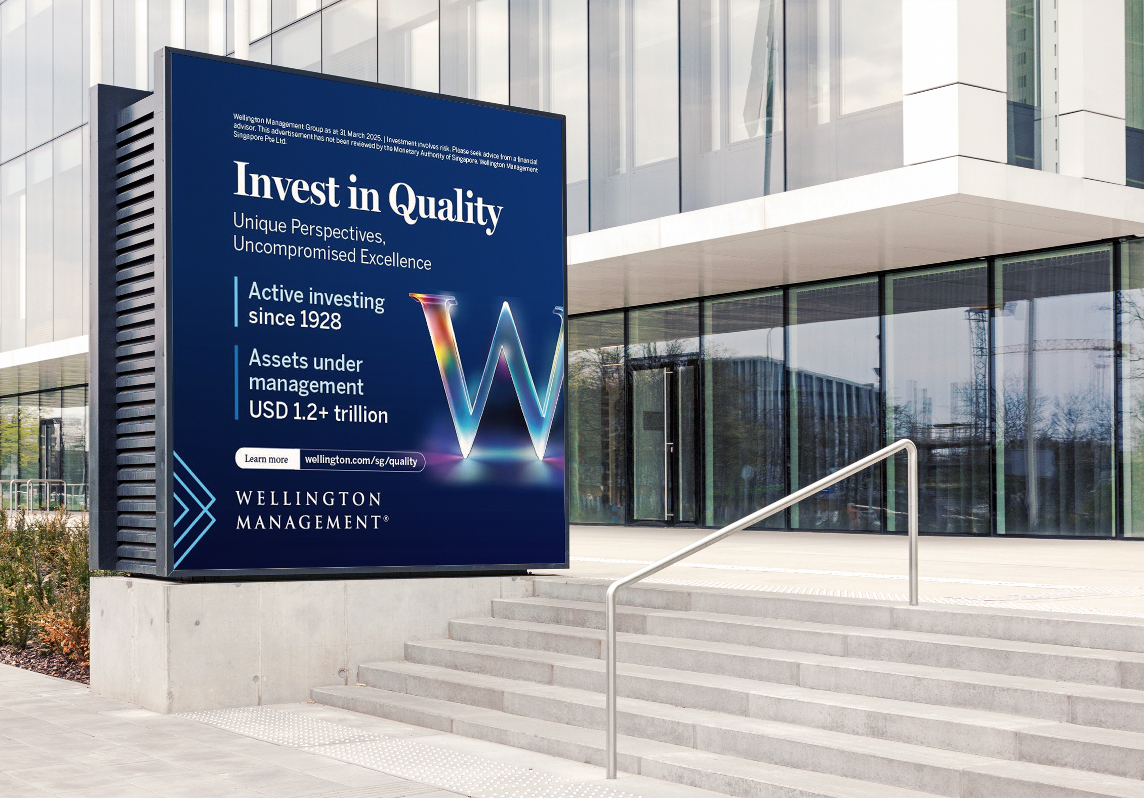 Wellington Quality Campaign OOH advert