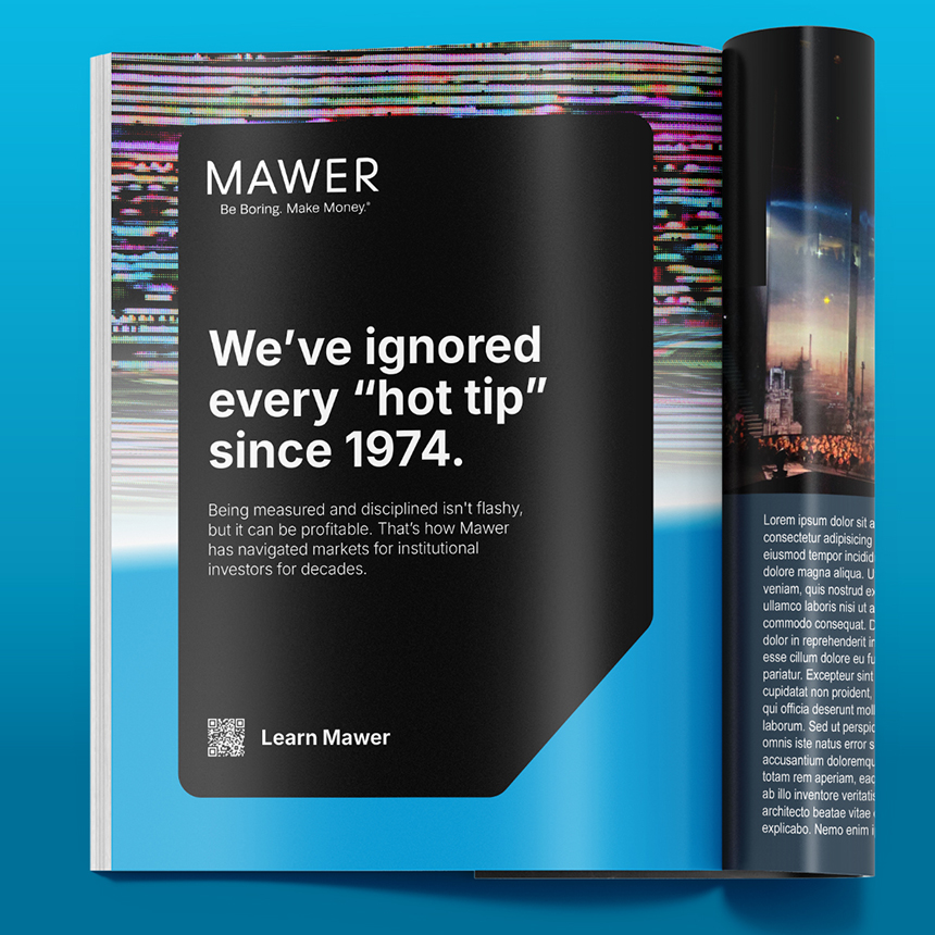 Mawer Institutional Campaign printed advert