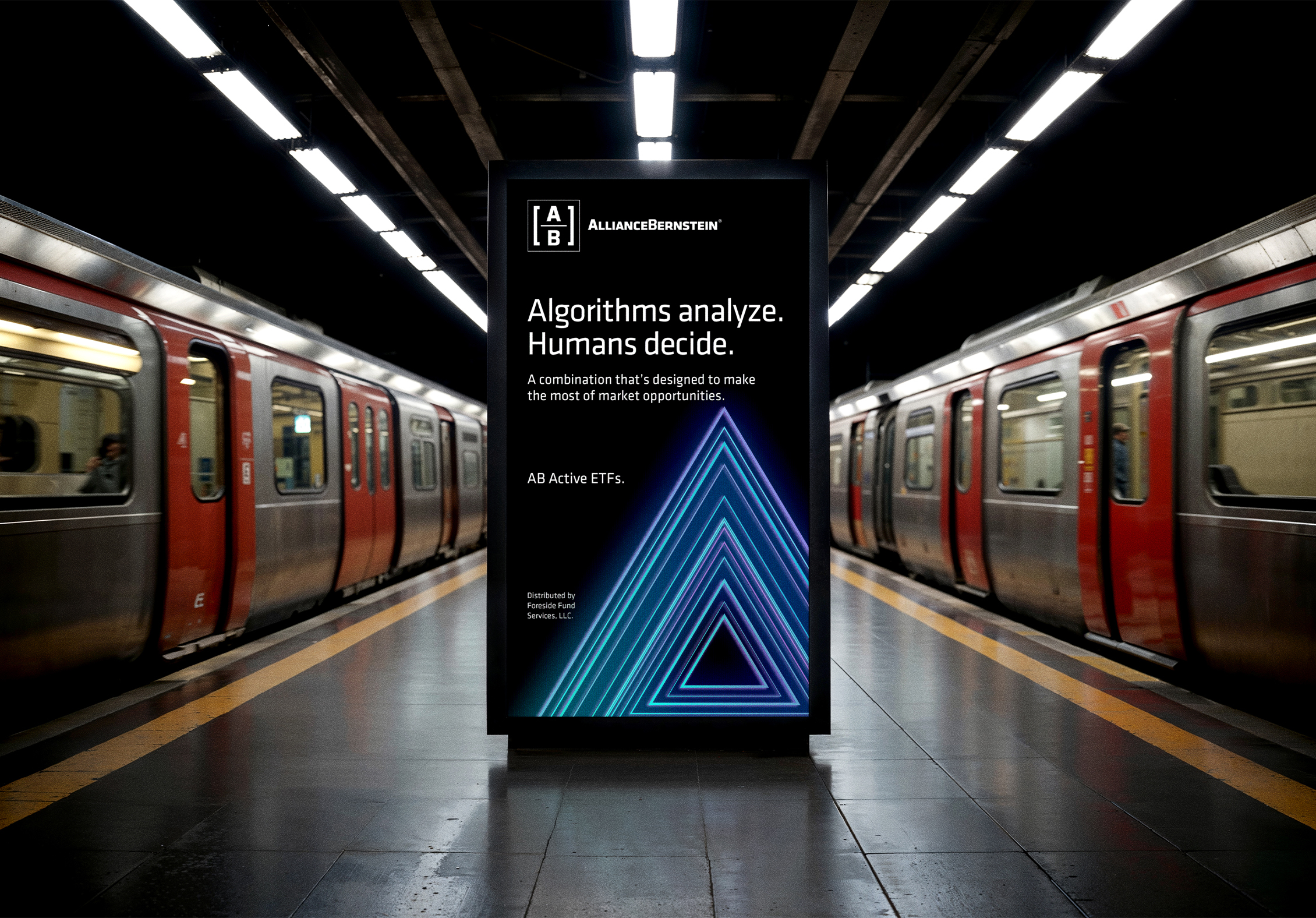 AB ETFs. Minds and machines campaign image