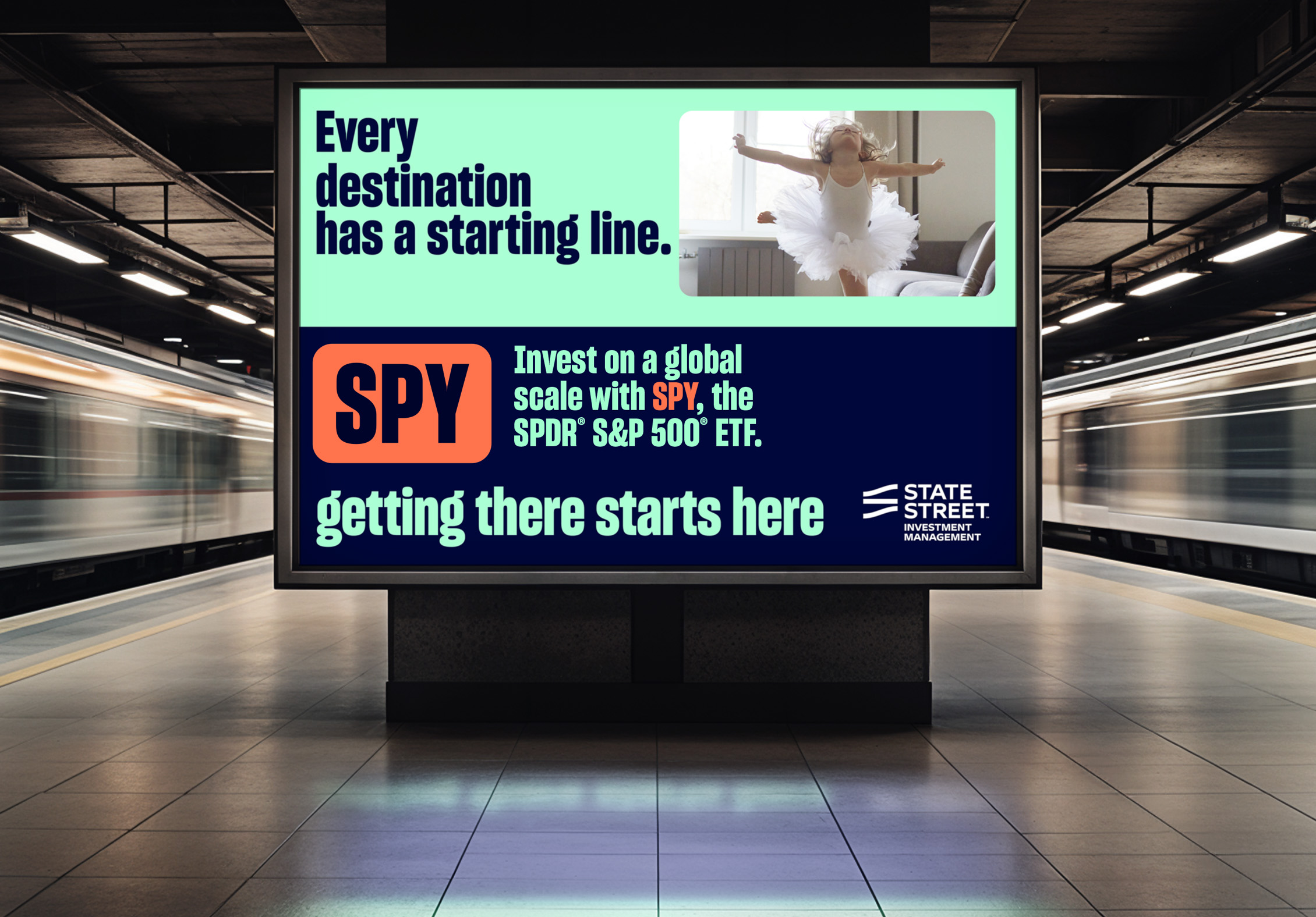 State Street Investment Management SPDR SPY Campaign Digital Adverts