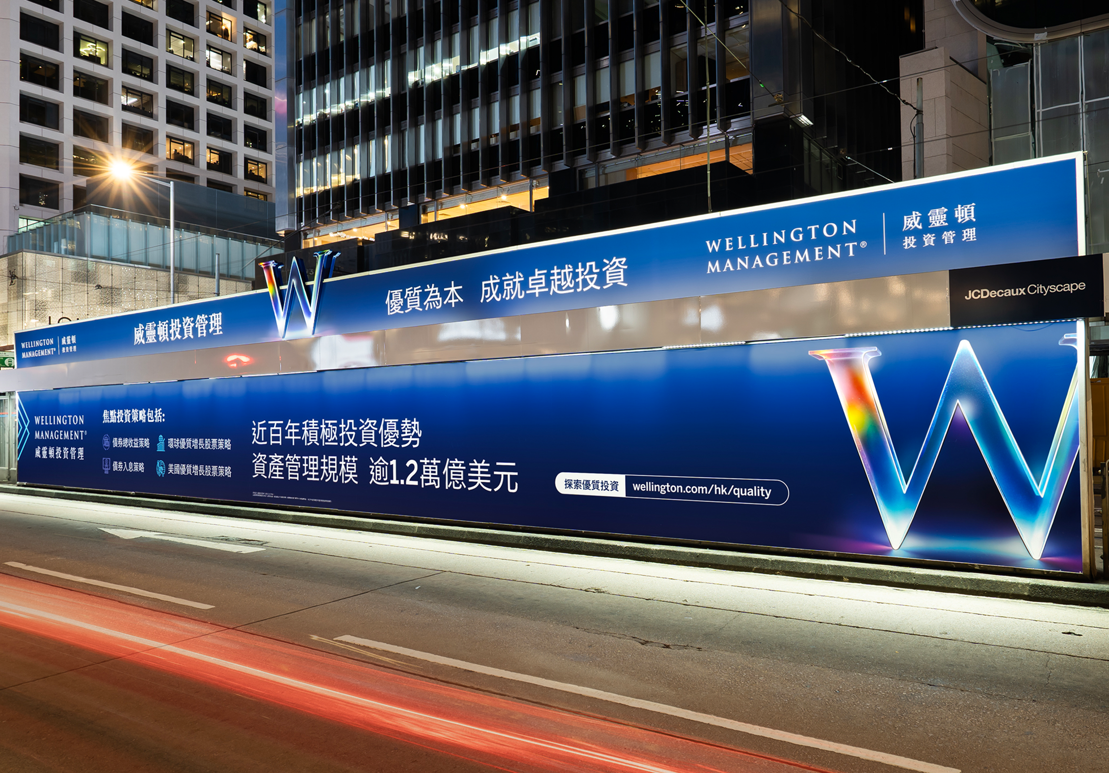 Wellington Quality Campaign OOH advert