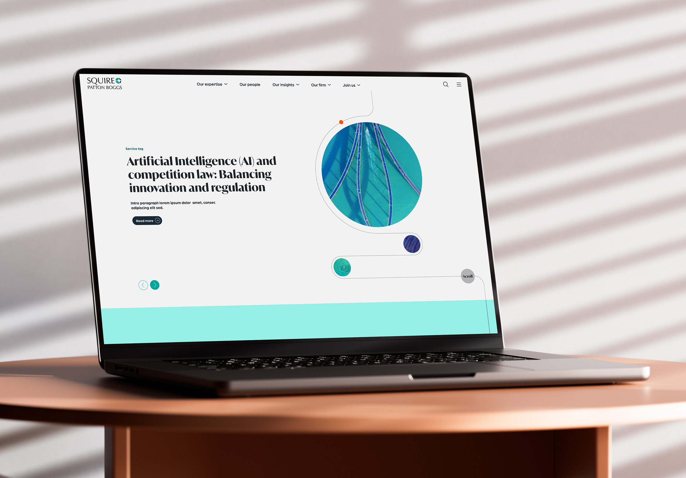 Squire Patton Boggs brand and website image