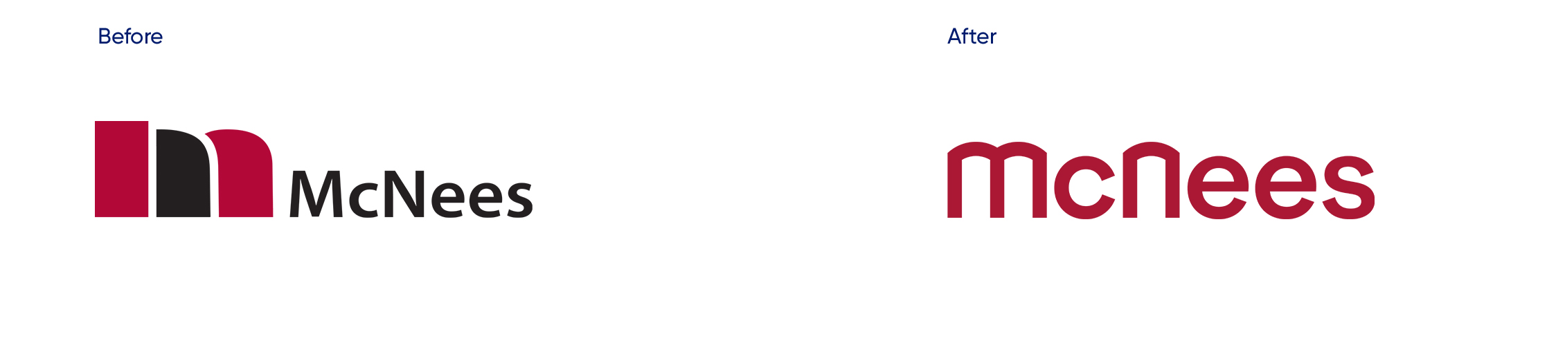 McNees logo before and after image