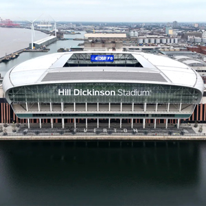 Law firm’s new logo unveiled to global audience at Everton FC’s Hill Dickinson Stadium